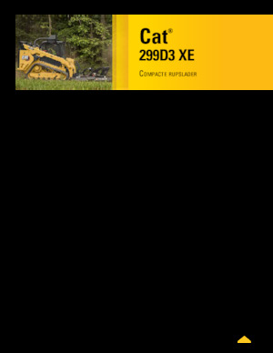 Ładowarki o sterowaniu burtowym Caterpillar 299D XE Serie 3 Deltalader