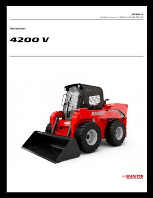 Ładowarki o sterowaniu burtowym Manitou 4200V