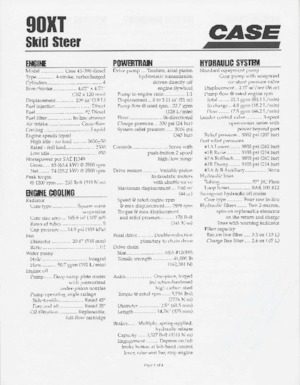 Ładowarki o sterowaniu burtowym Case 90XT 