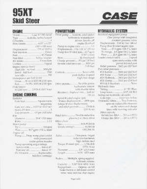 Ładowarki o sterowaniu burtowym Case 90XT 