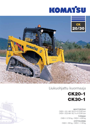 Ładowarki o sterowaniu burtowym Komatsu CK30-1