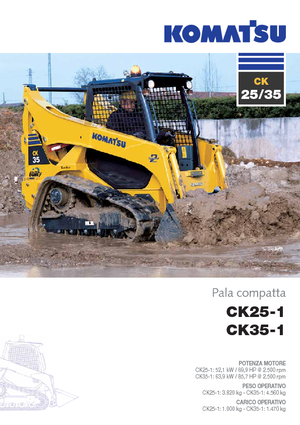 Ładowarki o sterowaniu burtowym Komatsu CK35-1