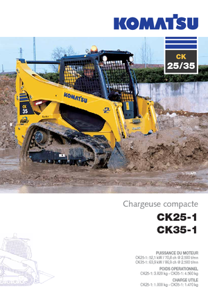 Ładowarki o sterowaniu burtowym Komatsu CK25-1