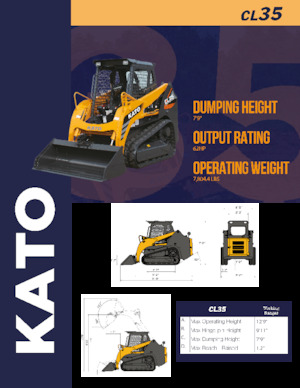 Ładowarki o sterowaniu burtowym Kato CL35