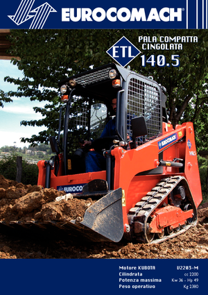 Ładowarki o sterowaniu burtowym Eurocomach ETL 140.5