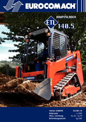 Ładowarki o sterowaniu burtowym Eurocomach ETL 140.5