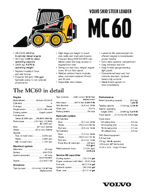 Ładowarki o sterowaniu burtowym Volvo MC60