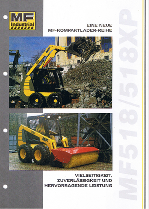Ładowarki o sterowaniu burtowym MF Industrial MF 518 XP