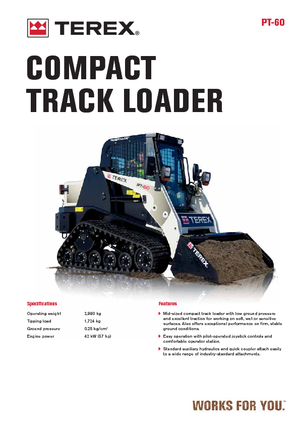Ładowarki o sterowaniu burtowym Terex PT 60