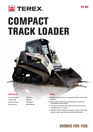 Ładowarki o sterowaniu burtowym Terex PT 80