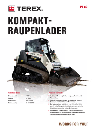Ładowarki o sterowaniu burtowym Terex PT 80