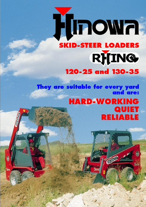 Ładowarki o sterowaniu burtowym Hinowa Rhino 130-35