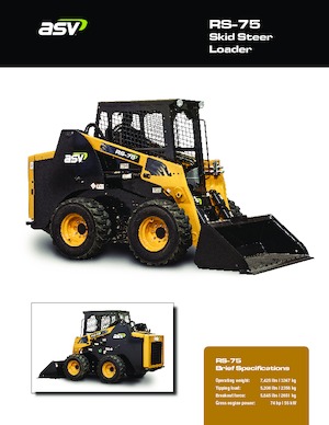 Ładowarki o sterowaniu burtowym ASV RS 75