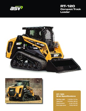 Ładowarki o sterowaniu burtowym ASV RT 120