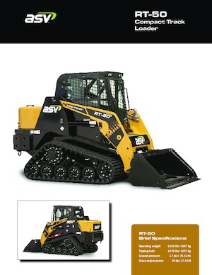 Ładowarki o sterowaniu burtowym ASV RT 50