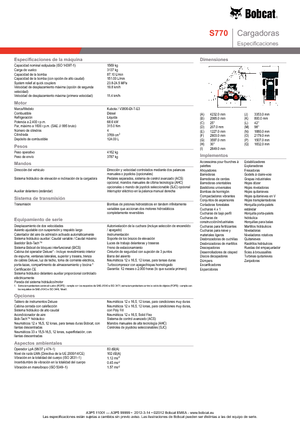 Ładowarki o sterowaniu burtowym Bobcat S770