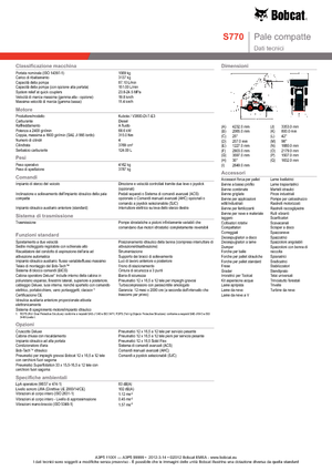 Ładowarki o sterowaniu burtowym Bobcat S770