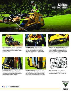 Ładowarki o sterowaniu burtowym Vermeer S925TX