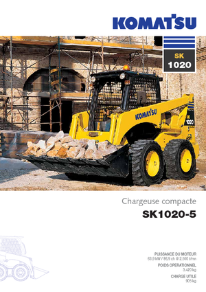 Ładowarki o sterowaniu burtowym Komatsu SK1020-5 turbo