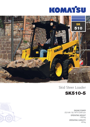 Ładowarki o sterowaniu burtowym Komatsu SK510-5