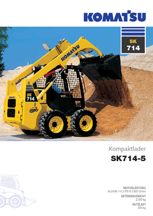 Ładowarki o sterowaniu burtowym Komatsu SK714-5