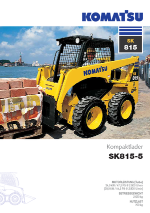 Ładowarki o sterowaniu burtowym Komatsu SK815-5