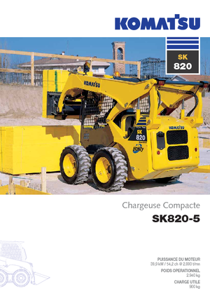Ładowarki o sterowaniu burtowym Komatsu SK820-5