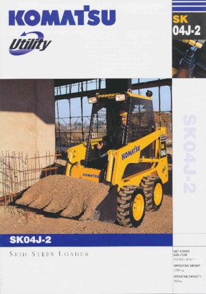 Ładowarki o sterowaniu burtowym Komatsu SK04J-2