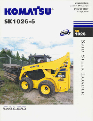 Ładowarki o sterowaniu burtowym Komatsu SK1026-5 turbo