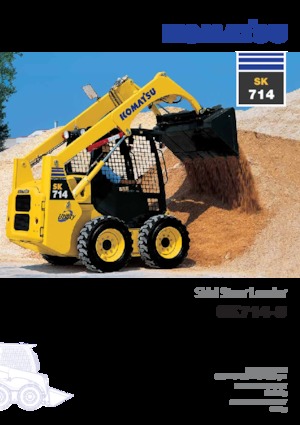 Ładowarki o sterowaniu burtowym Komatsu SK714-5