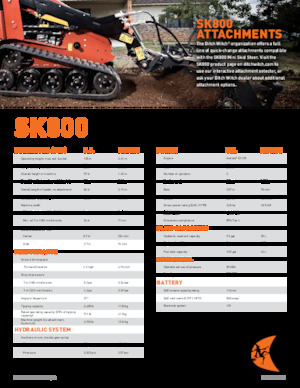 Ładowarki o sterowaniu burtowym Ditch Witch SK800