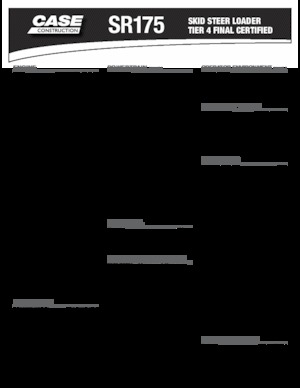 Ładowarki o sterowaniu burtowym Case SR175