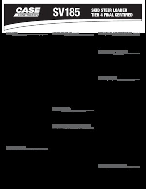 Ładowarki o sterowaniu burtowym Case SV185