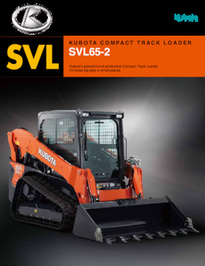 Ładowarki o sterowaniu burtowym Kubota SVL65-2