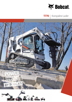 Ładowarki o sterowaniu burtowym Bobcat T770