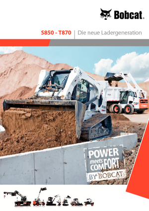 Ładowarki o sterowaniu burtowym Bobcat T870