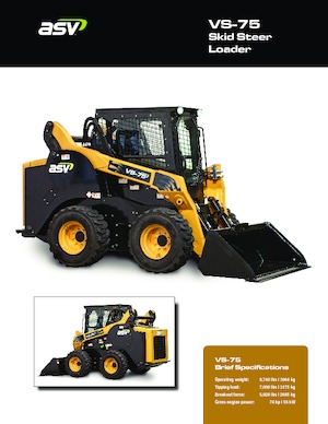 Ładowarki o sterowaniu burtowym ASV VS 75