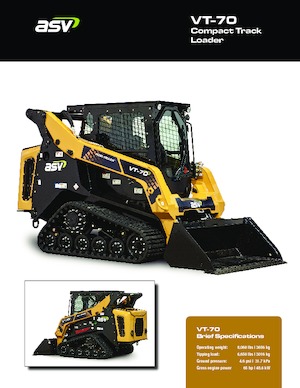 Ładowarki o sterowaniu burtowym ASV VT 70