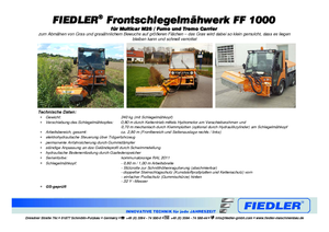 Sprzęt do prac letnich/Kosiarki skarpowe Fiedler FF 1000