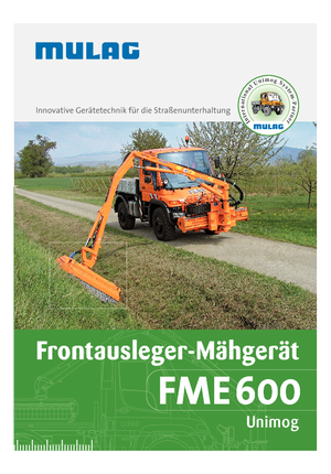 Sprzęt do prac letnich/Kosiarki skarpowe Mulag FME 600