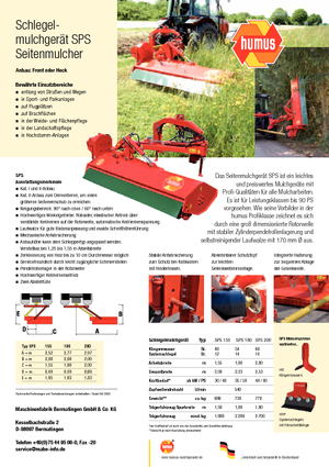 Sprzęt do prac letnich/Kosiarki skarpowe Humus SPS 155