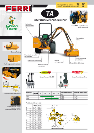 Sprzęt do prac letnich/Kosiarki skarpowe Ferri TA 26