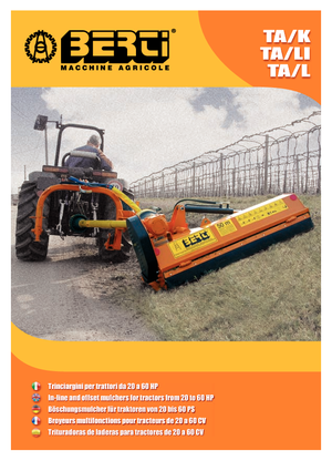 Sprzęt do prac letnich/Kosiarki skarpowe Berti TA/L 145