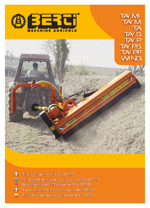 Sprzęt do prac letnich/Kosiarki skarpowe Berti TA 180