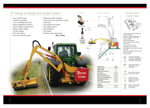 Sprzęt do prac letnich/Kosiarki skarpowe Twose TF 500