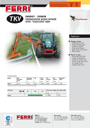 Sprzęt do prac letnich/Kosiarki skarpowe Ferri TKV 65