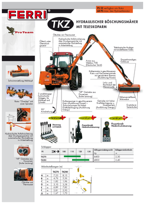 Sprzęt do prac letnich/Kosiarki skarpowe Ferri TKZ 80 Technology