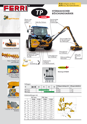 Sprzęt do prac letnich/Kosiarki skarpowe Ferri TP 51 Plus