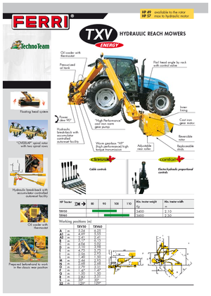 Sprzęt do prac letnich/Kosiarki skarpowe Ferri TXV 60