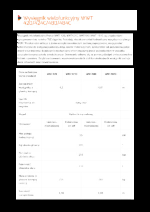 Sprzęt do prac letnich/Kosiarki skarpowe Pronar WWT 424C